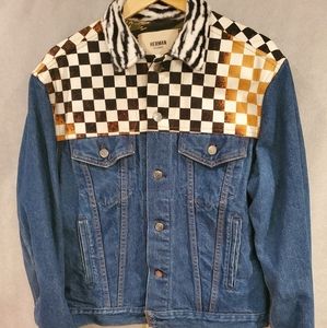 HERMAN MARKET Patchwork Denim Jacket - Unisex